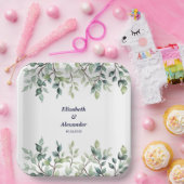 Minimalistische einfache Hübsche Blätter Zweige Ho Pappteller (Party)