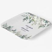 Minimalistische einfache Hübsche Blätter Zweige Ho Pappteller (Gewinkelt)