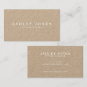 Minimalistische einfache Kraft-Business-Card Visitenkarte (Vorne/Hinten)