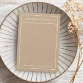 Minimalistische, einfache Kraft-Ohrkarten Visitenkarte