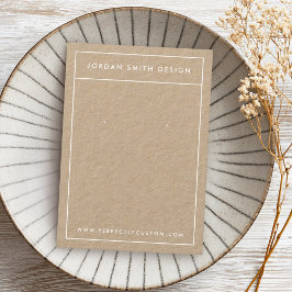 Minimalistische, einfache Kraft-Ohrkarten Visitenkarte