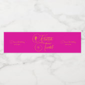 Minimalistische, einfache moderne Orange Fairy Wasserflaschenetikett (Einzelnes Label)