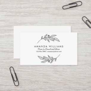 Minimalistische Einfache Mummy Card/Mummy Calling  Visitenkarte