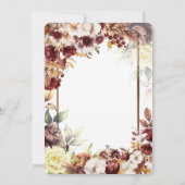 Minimalistische einfache Niedliche Rose Gold Frame Einladung (Rückseite)