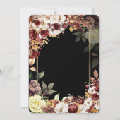 Minimalistische einfache Niedliche Rose Gold Frame Einladung (Rückseite)