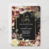 Minimalistische einfache Niedliche Rose Gold Frame Einladung (Vorderseite)