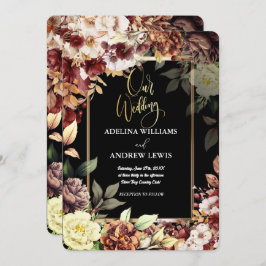 Minimalistische einfache Niedliche Rose Gold Frame Einladung