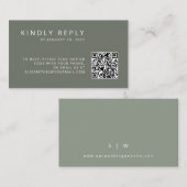 Minimalistische einfache QR-Code-UAWG Begleitkarte (Vorne/Hinten)