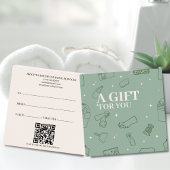 Minimalistische einfache Reinigung von grünem Crem