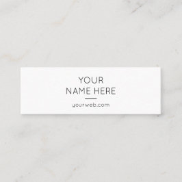 Minimalistische einfache saubere moderne mini visitenkarte