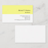 Minimalistische einfache Schlichte Architektur Gel Visitenkarte (Vorne/Hinten)