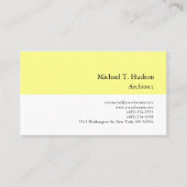 Minimalistische einfache Schlichte Architektur Gel Visitenkarte (Vorderseite)