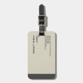 Minimalistische einfache Schlichte Architektur Mod Gepäckanhänger (Vorderseite vertikal)