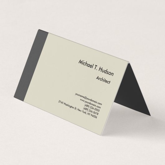 Minimalistische einfache Schlichte Architektur Mod Visitenkarten (Vorderseite)