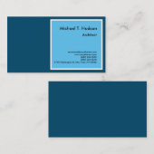 Minimalistische einfache Schlichte Architektur Sky Visitenkarte (Vorne/Hinten)