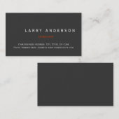 Minimalistische Einfache Schlichte Unternehmenskar Visitenkarte (Vorne/Hinten)