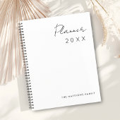 Minimalistische einfache Schreibmonate Planer