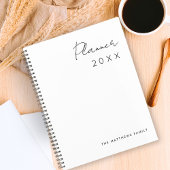 Minimalistische einfache Schreibmonate Planer