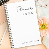 Minimalistische einfache Schreibmonate Planer