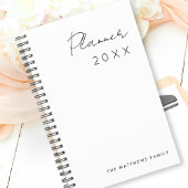 Minimalistische einfache Schreibmonate Planer