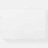 Minimalistische Einfache Schwarz-Weiß-Hochzeit Gästebuch (Rückseite)