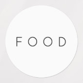 Minimalistische einfache Schwarz-weiße Typografie  Etiketten (Design 1)