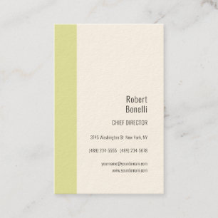 Minimalistische einfache Signaturcreme modern Visitenkarte