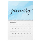 Minimalistische, einfache Skriptkalligraphie jedes Kalender (Jan 2026)