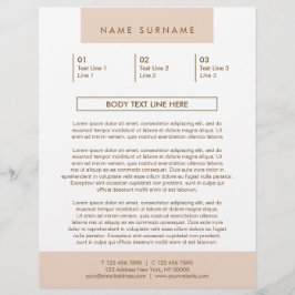 Minimalistische einfache Typografie Pastel Peach 8 Flyer