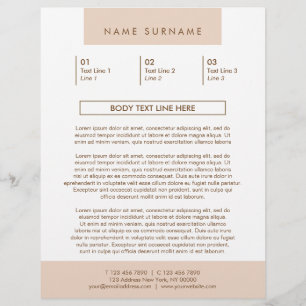 Minimalistische einfache Typografie Pastel Peach 8 Flyer