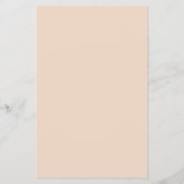 Minimalistische einfache Typografie Pastell Peach Flyer (Hinten)