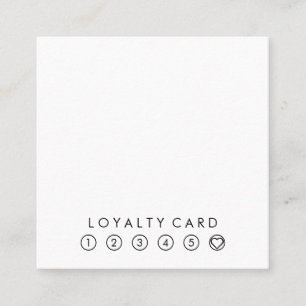 Minimalistische einfache Typografie-schwarze u. Quadratische Visitenkarte