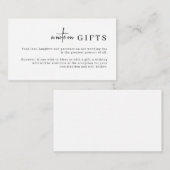 Minimalistische einfache Wünsche Gut Hinweis auf G Begleitkarte (Vorne/Hinten)