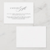 Minimalistische einfache Wünsche Gut Hinweis auf G Begleitkarte (Vorne/Hinten)