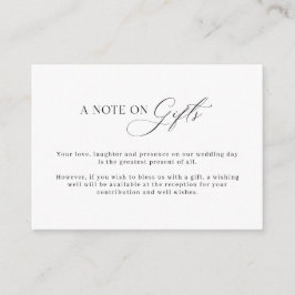 Minimalistische einfache Wünsche Gut Hinweis auf G Begleitkarte