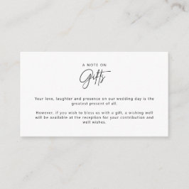 Minimalistische einfache Wünsche Gut Hinweis auf G Begleitkarte