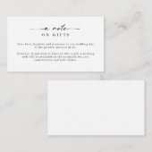 Minimalistische einfache Wünsche Gut Hinweis auf G Begleitkarte (Vorne/Hinten)