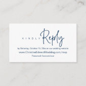 Minimalistische, einladende Hochzeitskarten für On Begleitkarte (Vorderseite)