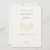 Minimalistische Einladung (Vorderseite)