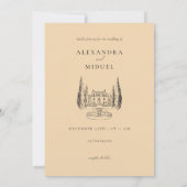 Minimalistische Einladung (Rückseite)