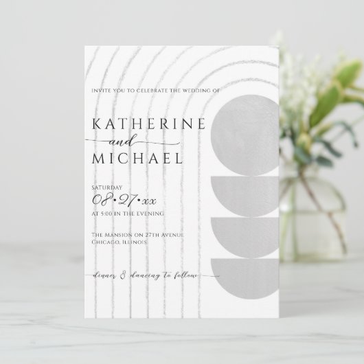 Minimalistische Einladung (Stehend Vorderseite)