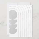 Minimalistische Einladung (Rückseite)