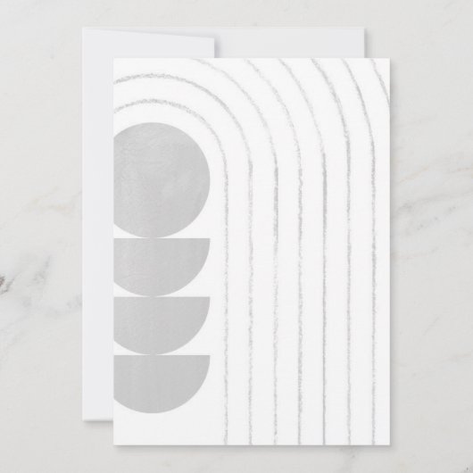 Minimalistische Einladung (Rückseite)