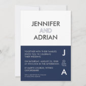 Minimalistische Einladung (Rückseite)