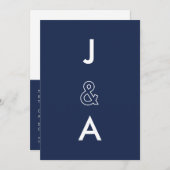 Minimalistische Einladung (Vorne/Hinten)