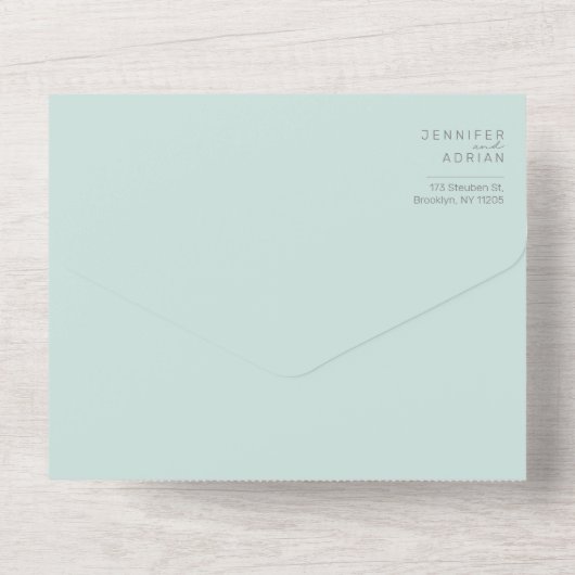 Minimalistische Einladung (Rückseite)