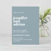 Minimalistische Einladung (Stehend Vorderseite)