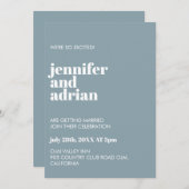 Minimalistische Einladung (Vorne/Hinten)