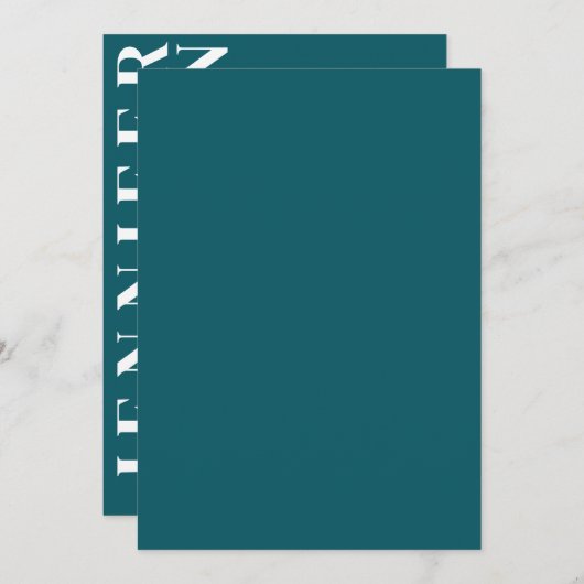 Minimalistische Einladung (Vorne/Hinten)