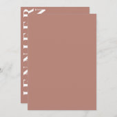 Minimalistische Einladung (Vorne/Hinten)